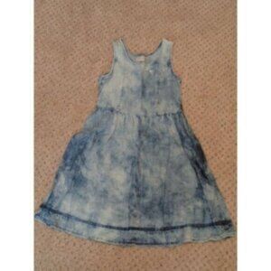 New Guess girls youth large (14) soft blue denim dress